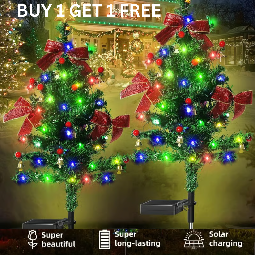 Solar Christmas Tree  Festive Decor & DIY Delight (3 ft height)