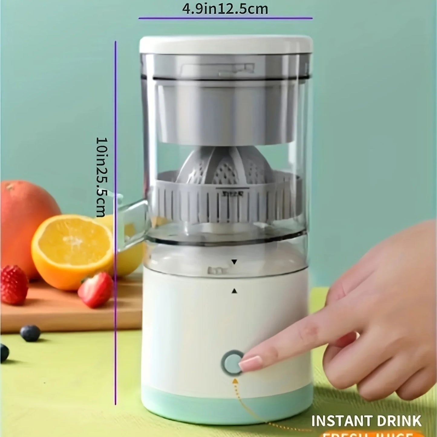 Portable Multifunctional Juice Blender - Automatic Juicing & Pulp Separation, USB Rechargeable Citrus Juicer Cup