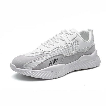 Men Sports Shoes Summer 2025  Mesh Breathable White Running Man Shoes Casual Fashion Sneakers Thick Sole Non-Slip Zapatos Hombre