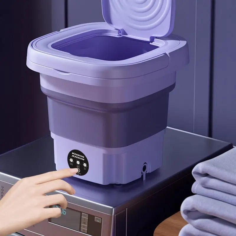 Compact Folding Washing Machine: Mini Portable Laundry Bucket