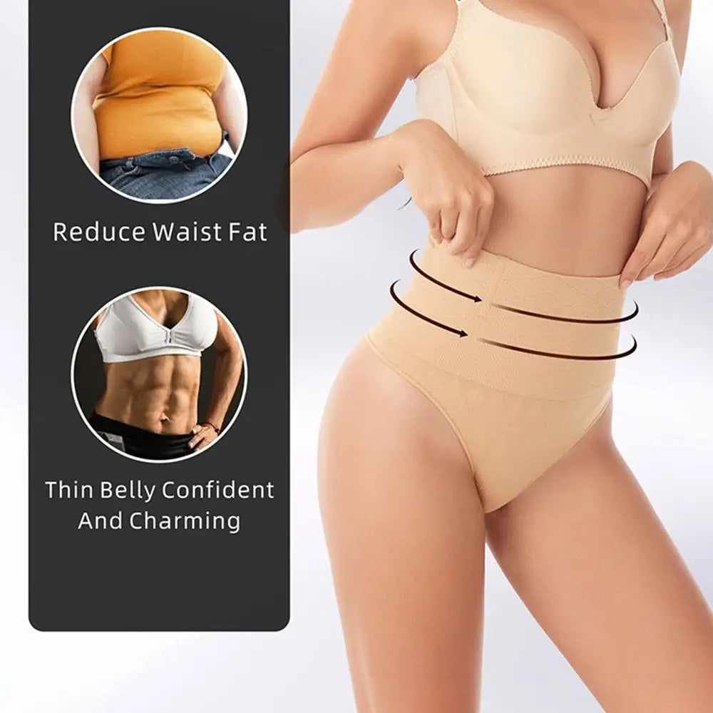 Women Sexy High Waist Thong Shaper Tummy Reducer Slimming Control Panties