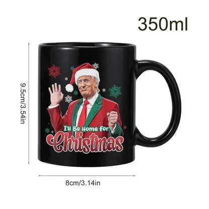 350ml US President Design Ceramic Coffee Mug - Large Capacity Tea Cup for Boys, Girls, Family, and Friends"