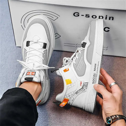 White Spring-autumn Original Sneakers Men