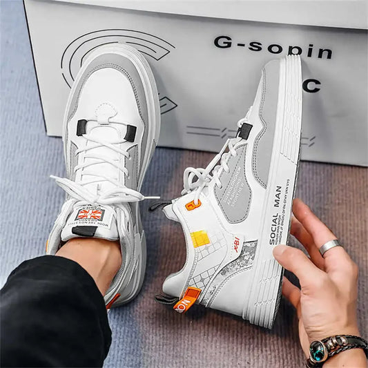 White Spring-autumn Original Sneakers Men