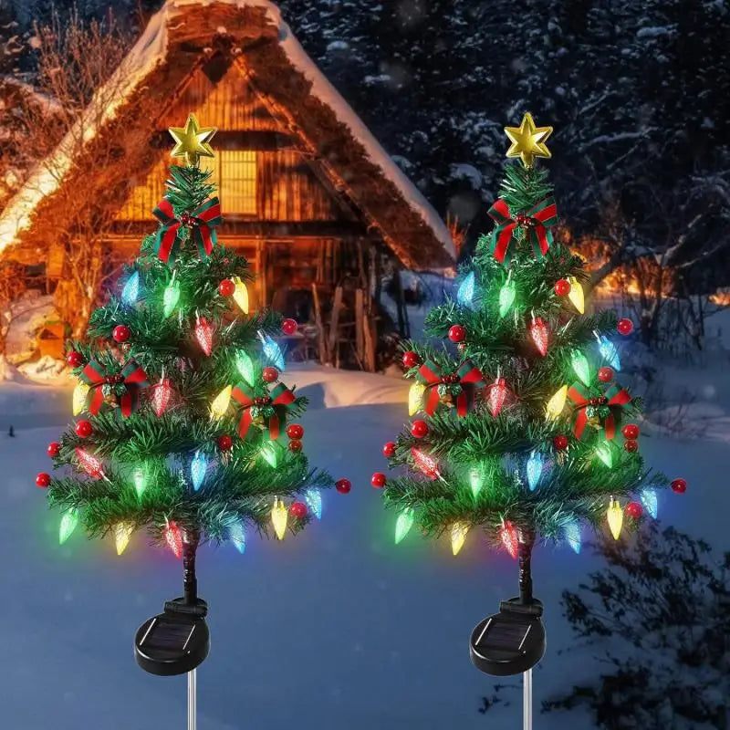 Solar Christmas Tree  Festive Decor & DIY Delight (3 ft height)