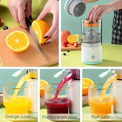 Portable Multifunctional Juice Blender - Automatic Juicing & Pulp Separation, USB Rechargeable Citrus Juicer Cup