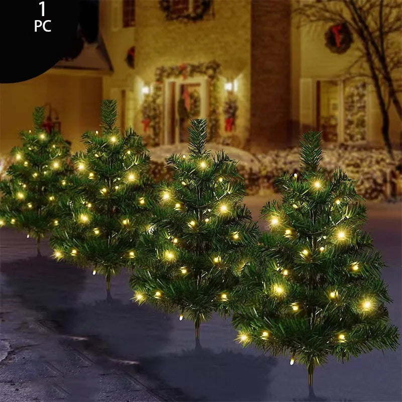 Solar Christmas Tree  Festive Decor & DIY Delight (3 ft height)