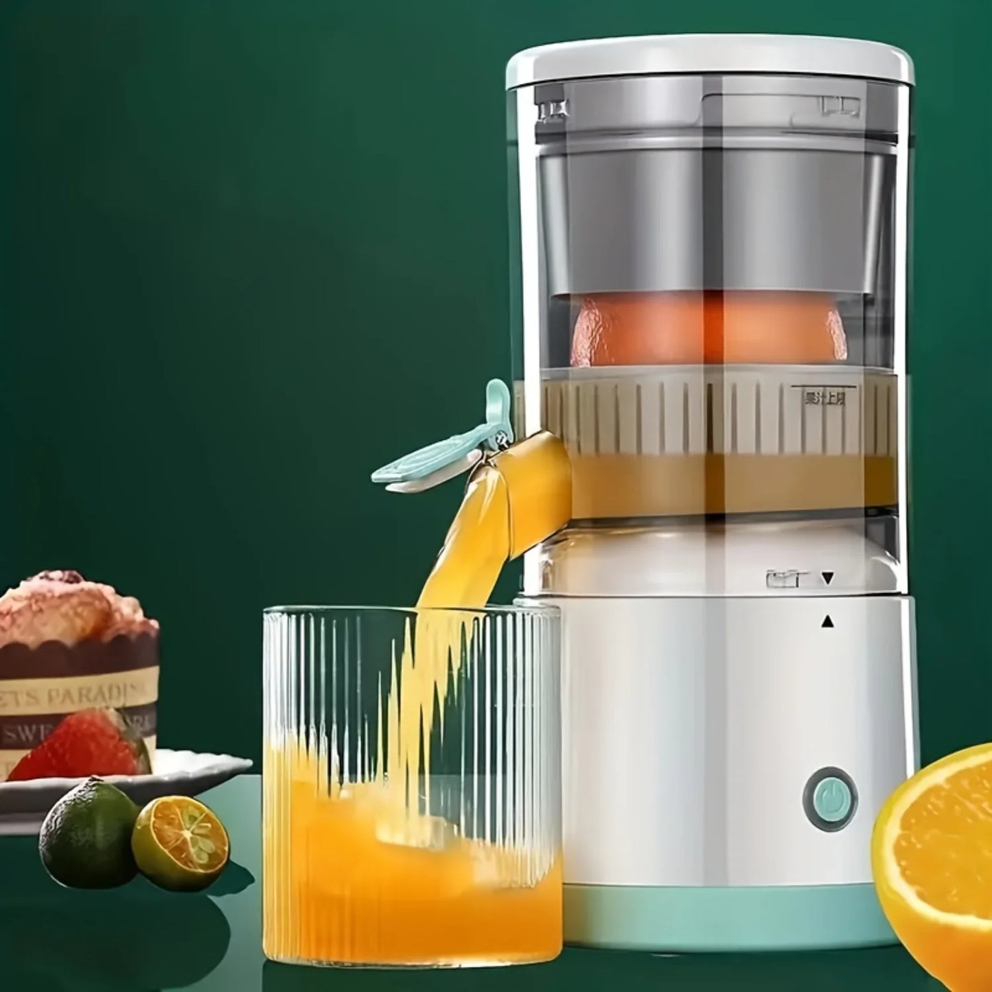 Portable Multifunctional Juice Blender - Automatic Juicing & Pulp Separation, USB Rechargeable Citrus Juicer Cup