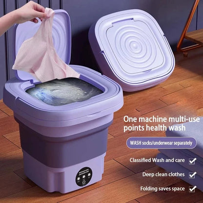 Compact Folding Washing Machine: Mini Portable Laundry Bucket