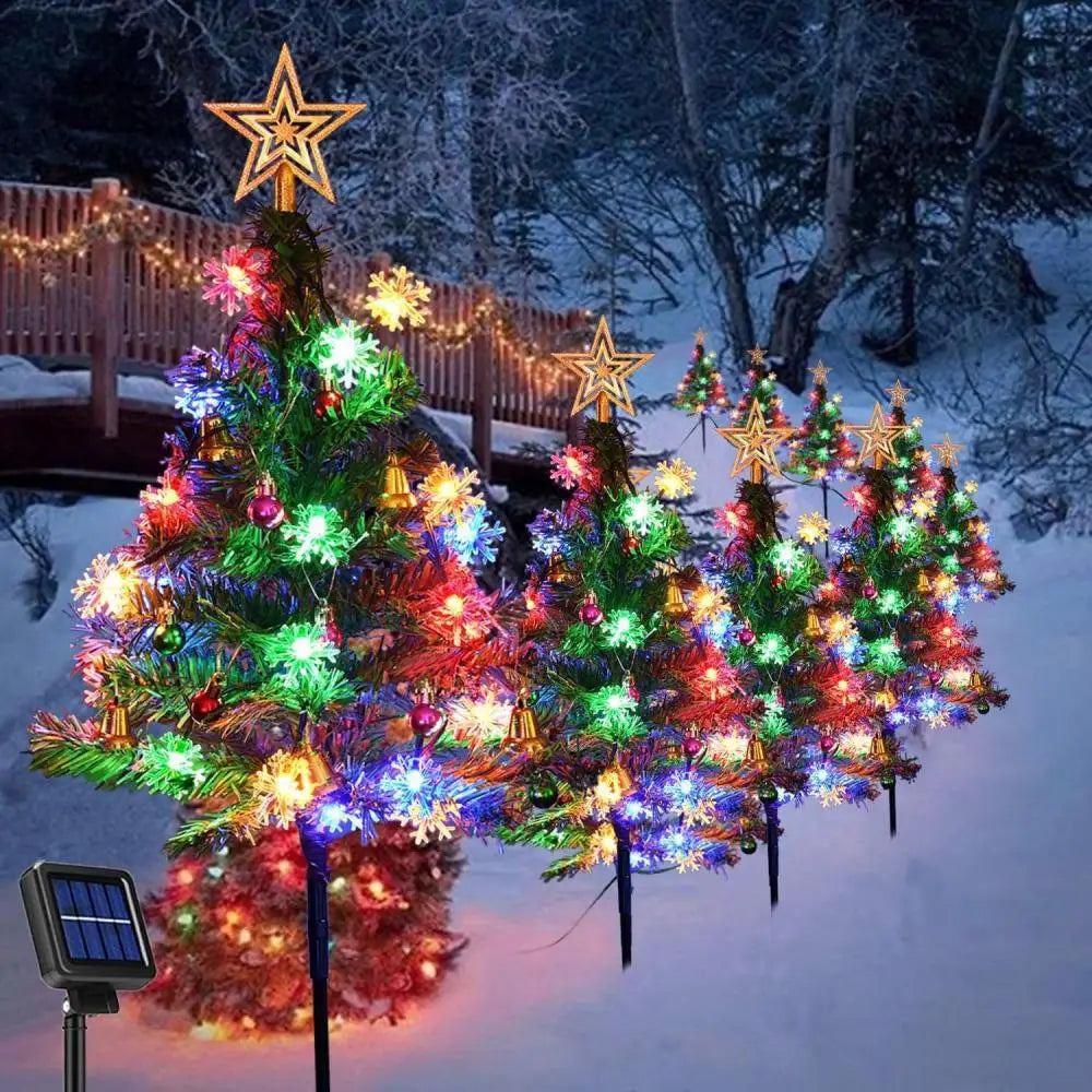 Solar Christmas Tree  Festive Decor & DIY Delight (3 ft height)