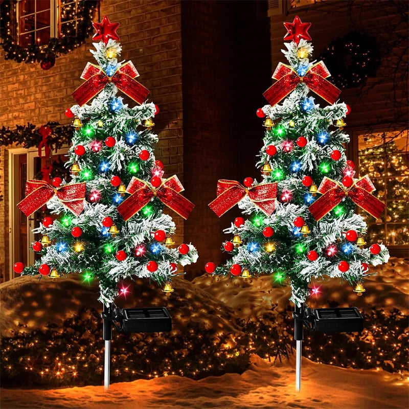 Solar Christmas Tree  Festive Decor & DIY Delight (3 ft height)