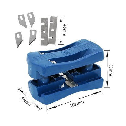 Wood Side Banding Machine Set with Double Edge Trimmer: Wood Head and Tail Trimming for Plastic, PVC, Plywood - Manual Woodworking Tools